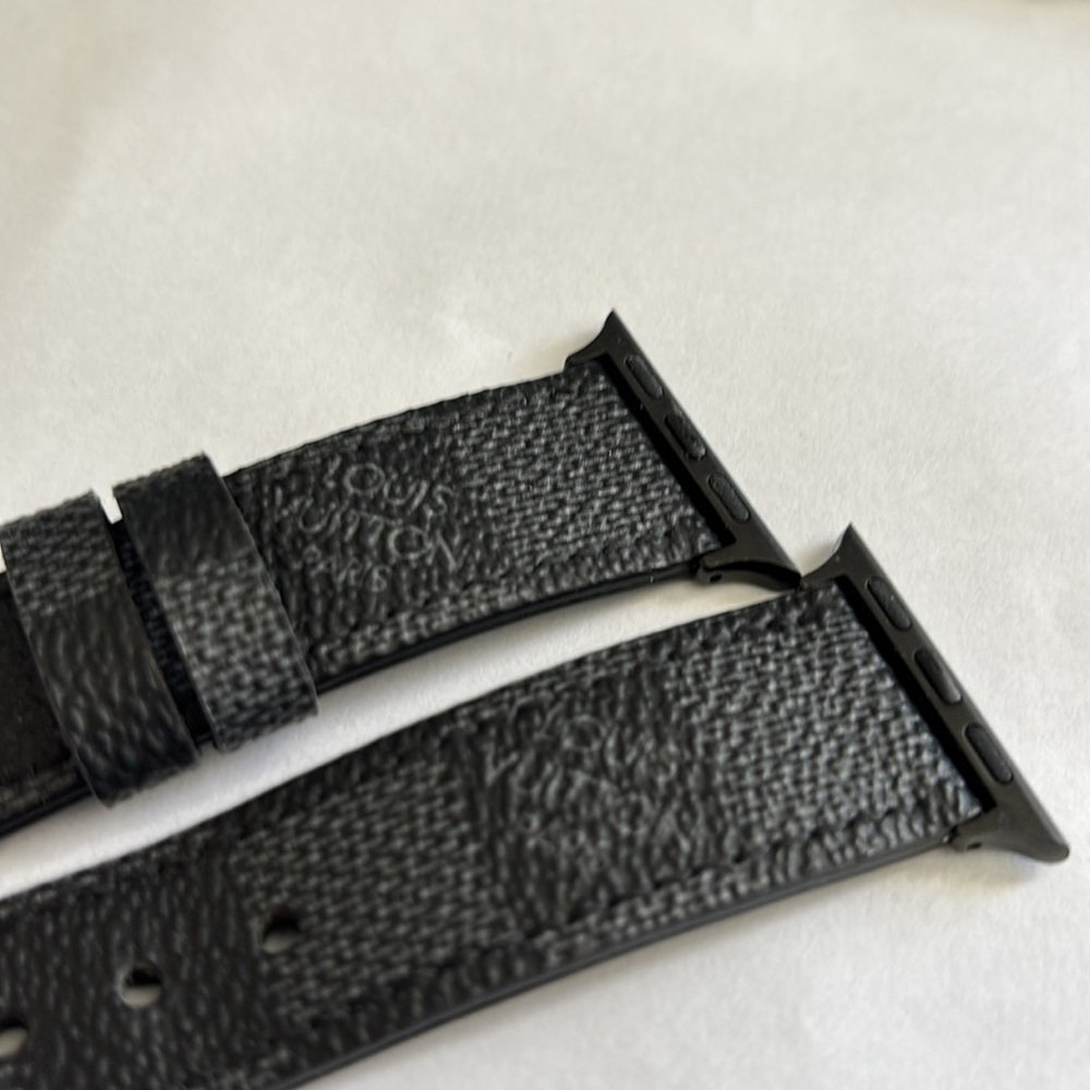 LV leather Apple Watch band 40mm black
